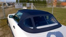 Mercedes - 107 kaleche i blå sonnenlandstof inkl. 2 nye gummilister ved fordør...
